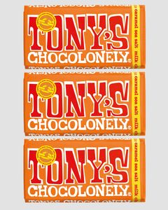 Milk Chocolate Caramel Sea Salt 32%, 3 x 180g Bar Pack