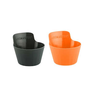 Bakemaster: Bakemaster  Silicone Set of 12 Air Fryer Baking Cups - 7 x 4cm