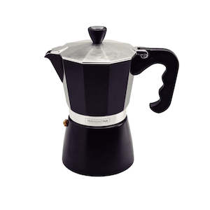 Coffee Makers Accessories: Tramontina Italian Espresso Coffee Maker - Black - 320ml - 6 Cup