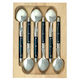 Andre Verdier Laguiole Dessert Spoon Set - Set 6 - Black