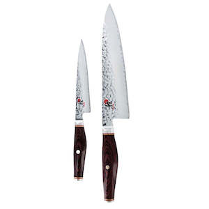 Knife Sets: Miyabi 6000MCT Rosewood 2 Piece Set - Gyutoh 20cm, Shotoh 13cm