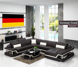 Germany Grand 5 Seater Sofa | Lounge Suite | U-Shaped with Movable Headrests (Bl&hellip;