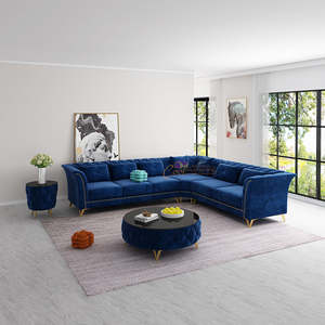 L Shaped Lounge Suites Corner Sofas Nz: Fabric L-Shaped Sofa | Custom Colors (Black, White, Brown, Green, Cream, Cherry, Red, Blue, Grey & Caramel) R3067L