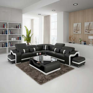 Parisian Sofa Set | L-Shaped with 2 seater + corner + 2 seater with 2 side stool&hellip;