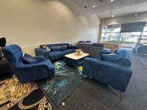 Urban Comfort Sofa Set | Fabric | 3+2+1 Seater | Gold & Silver Attachments | Exp&hellip;