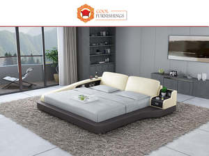 Station Bedroom Suites Smart Beds Multifunctional: Modern Bedroom Furniture NZ | Custom Color Options (Black, White, Brown, Cream, cherry & Caramel) SB-13