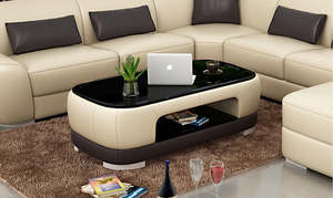 Coffee Tables Center Tables Living Room: Coffee Table | Custom Color Accent Table | Living Room Decor (Black, White, Brown, Cream, cherry & Caramel) CT008