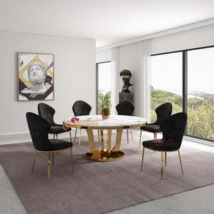 Luxurious Dining Tables Marble Wood Glass: Majestic Dining Table