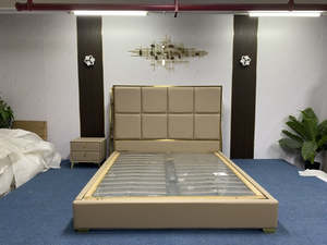 Echo Modern Bed | Custom Color (White, Cream, Blue, Green, Black)