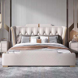 Astra Modern Bed | Custom Color (White, Cream, Blue, Green, Black)