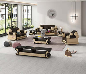 Luxurious Fabric Sofa Set | 3+2+1 Seater | Dual Color & Expandable (Black, White&hellip;