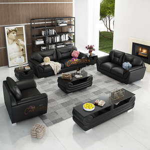 Modern Fabric Sofa Set | 3+2+1 Seater | Personalised Living Room (Black, White, &hellip;