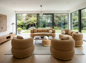 Luxury Curved Sofa Set | The Crescent Collection