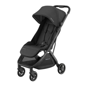 Travel Strollers: UPPAbaby MINU V3 Stroller Jake (Black/Carbon)