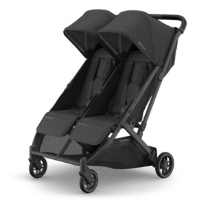 Travel Strollers: UPPAbaby Minu Duo - Jake (Charcoal/Carbon/ Black Leather)