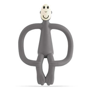 Matchstick Monkey Teething Toy and Gel Applicator - Grey