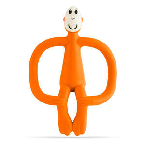Matchstick Monkey - Teething Toy and Gel Applicator - Orange