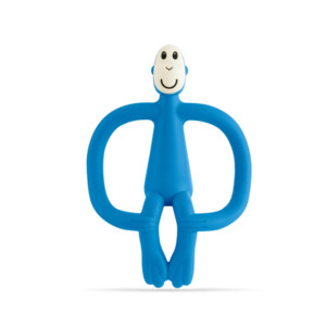 Matchstick Monkey Teething Toy and Gel Applicator - Blue