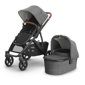UPPAbaby Vista V3 Stroller with Bassinet - Greyson (Charcoal Melange/Carbon)