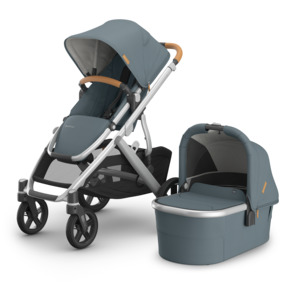 UPPAbaby  Vista V3 Stroller with Bassinet - Callum (Stone Blue/Silver)