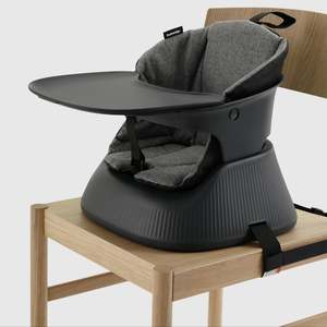 Travel Strollers: Hannie Portable Highchair - Charcoal Black
