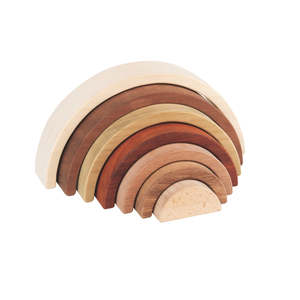 Discoveroo Exotic Wood Large Stacking Rainbow