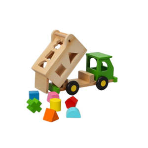 Wooden Toys: Discoveroo Sort N Tip Garbage Truck