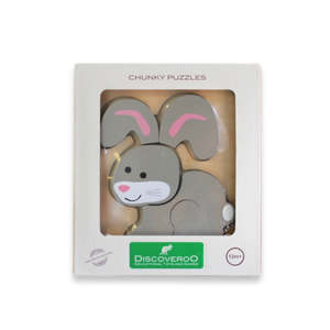 Wooden Toys: Discoveroo Chunky Puzzle Bunny