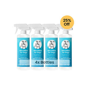 Frontpage: MicroMed for Dogs Acute Care – 500ml 4 for 3 Bundle