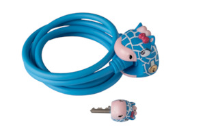 Bike Lock Blue Giraffe