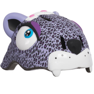 Helmet: Purple Leopard Kids Helmet