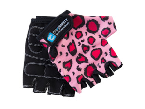 Bike Scooter Gloves: Kids Bike Gloves Pink Leopard