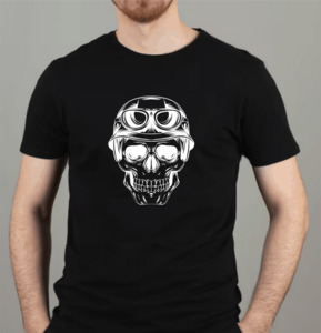 Helmet Skull T-Shirt