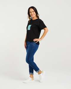 Zafina Elena T-shirt Black