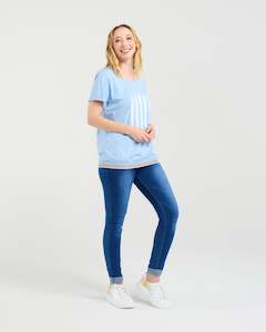 Zafina: Zafina Mia T-shirt Blue