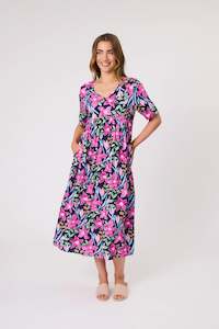 Democracy Ella Dress Navy