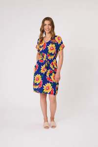 Democracy Blakely Printed Dress Colbalt