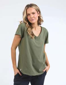 Elm: Elm Pima Vee Tee Khaki