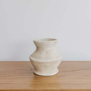 Small Taupe Vintage Vase