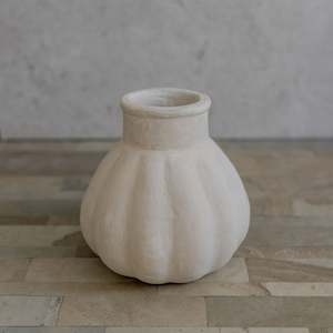 Cream Poppy Vase