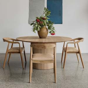 Made: Delos Round Oak Dining Table - various finishes