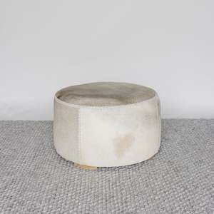 Round Cowhide Ottomans: Round Cowhide Ottoman No. 4