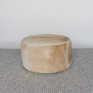 Round Cowhide Ottomans: Round Cowhide Ottoman No. 5