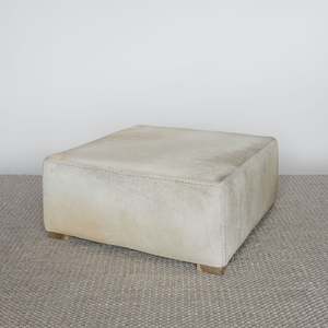Square Cowhide Ottomans: Square Cowhide Ottoman (XL) No.3