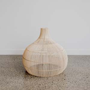 Rattan Tear Drop Pendant (L)