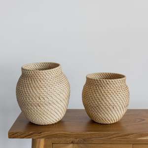Vases And Pots: Rattan Vase