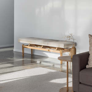 Argentinean Cowhide Bench (L) (Slim)