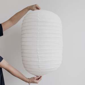 Izakaya Linen Pendant (White) (L)