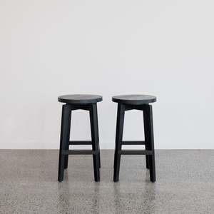 Commercial Bar Bench Height Bar Stool (Black) 75cm