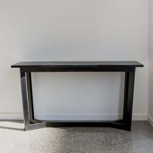 Black Teak Console Table